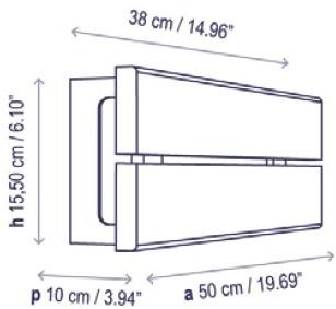 BOVER Настенный светильник из окрашенного металла Lineana sun-id-1466245 - Вид №2