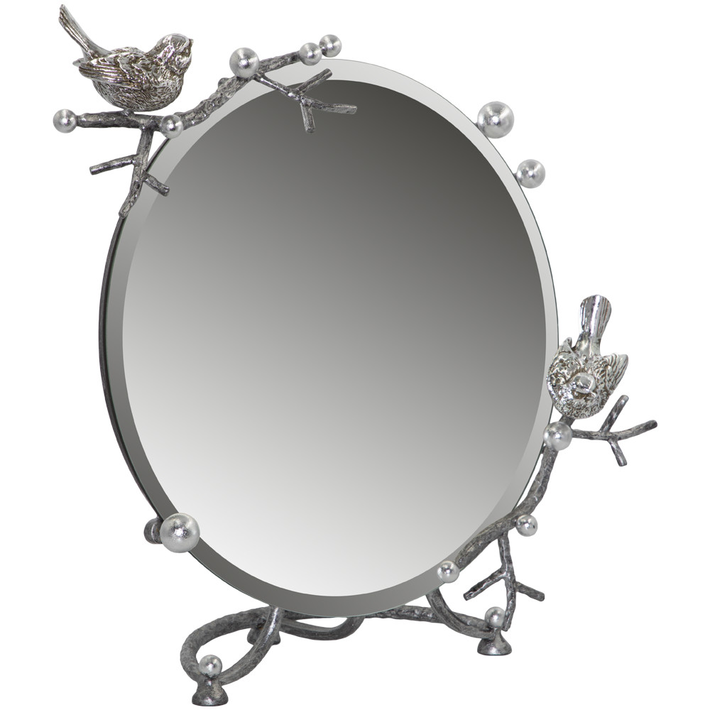 79029 Зеркало Терра настольное Айс Античное серебро BOGACHO 4627196590410 - Вид №1