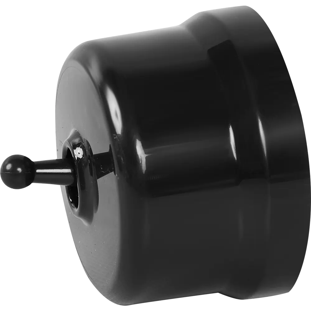 Выключатель Electraline одноклавишный в глянцевом коричневом исполнении 84229206 Лофт STLM-0047238 - Вид №5