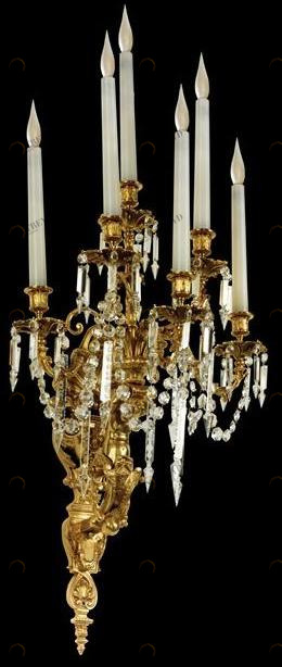 Tisserant Настенный светильник из бронзы Cristallo di boemia sun-id-1356037