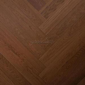 Паркет Ёлка GreenLine Мурсия Дуб Натур с брашью (Текстурированная) 500х125 мм.