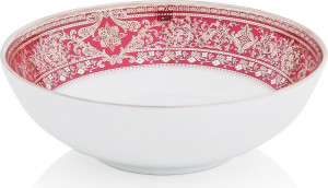 10571300 Haviland Салатник индивидуальный 250мл "Матиньон" (вишневый, платиновый декор) Фарфор, Керамика