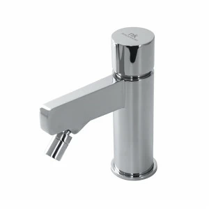 Смеситель для биде, однорычажный, 3/8 дюйма. Керамический патрон кнопочный. Длина шлангов 400 мм. Без съемного сливного набора 1 1/4 ”. Плоский аэратор. Расход 5 л / мин при 3 барах.  Pure line NOKEN 100180994  CHROME