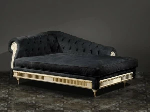 Vismara Design Мягкая кожаная кушетка в стиле честерфилд Classic