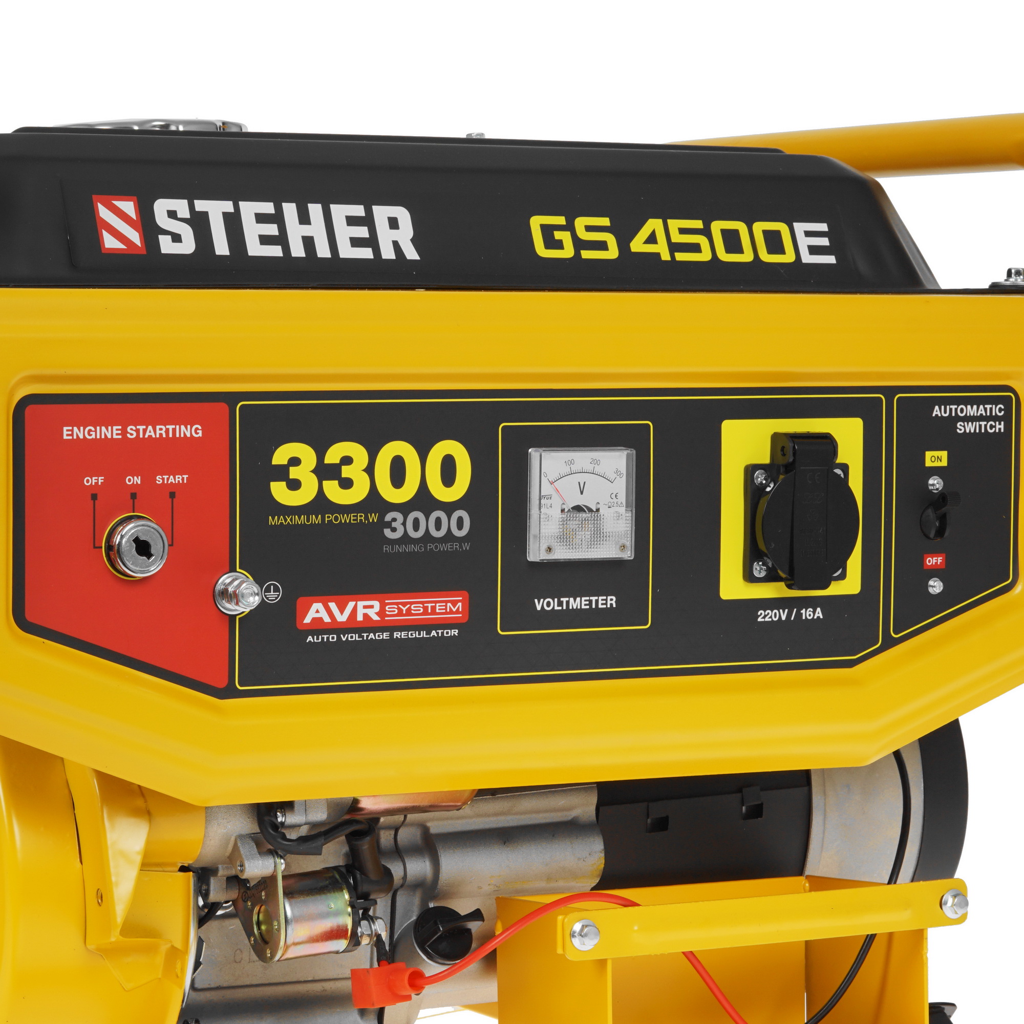 Электрогенератор   бензиновый STEHER GS-4500Е 5307660 STDN-0041627 - Вид №4