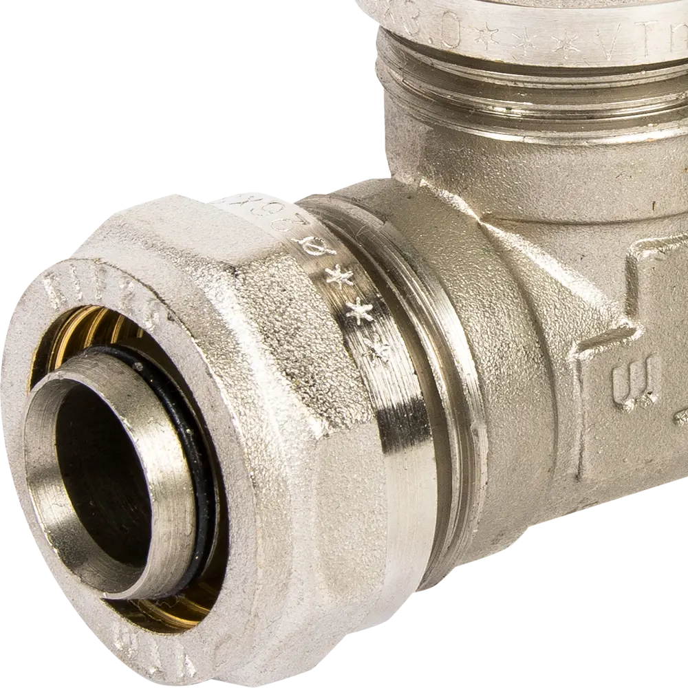 Тройник переходной Valtec 32x26x26 мм никелированная латунь VTM.331 10519279 STLM-2202739  - Вид №2