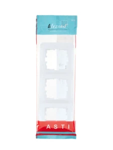 ASTI Рамка 3-ая вертикальная б/вст белая