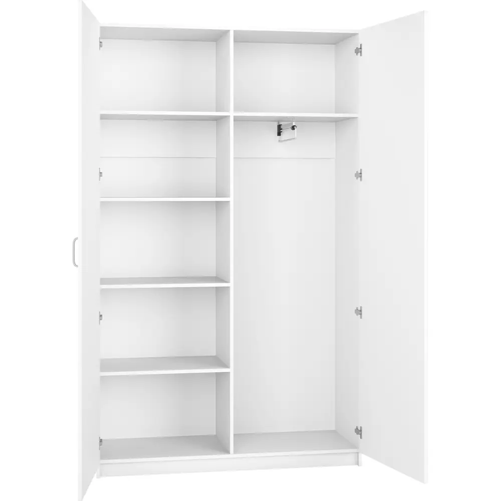 Шкаф распашной Турин с 2 дверями 120x212x45 см белый 85336297 Basic STLM-1076723 - Вид №1