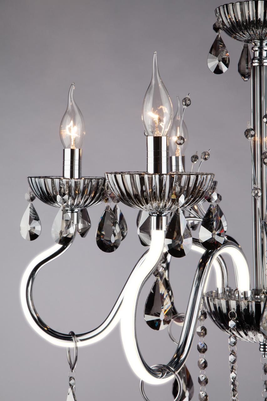 Подвесная люстра Bogates Oberon 419/6 Strotskis BOGATES ДИЗАЙНЕРСКИЕ, OBERON 187054 Хром  - Вид №2
