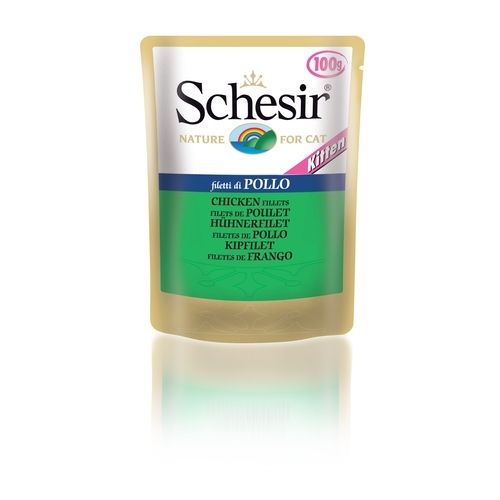 Т0040999 Корм для котят филе цыпленка конс.100г SCHESIR 