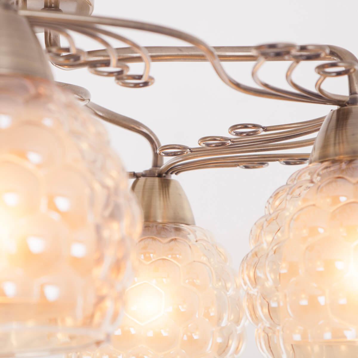 Потолочная люстра IDLamp Verity 286/5PF-Oldbronze IDLAMP VERITY 183464 Белый - Вид №1