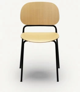 Zilio A&C Стул штабелируемый из фанерованной древесины