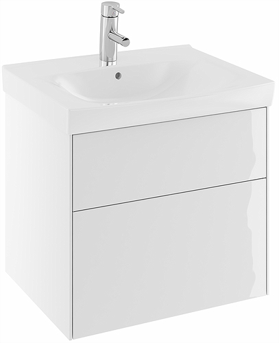 42560 IFO Sense тумба для умывальника с двумя ящиками, W = 900 мм, W1 = 922 мм, шпон черного дуба - Вид №4