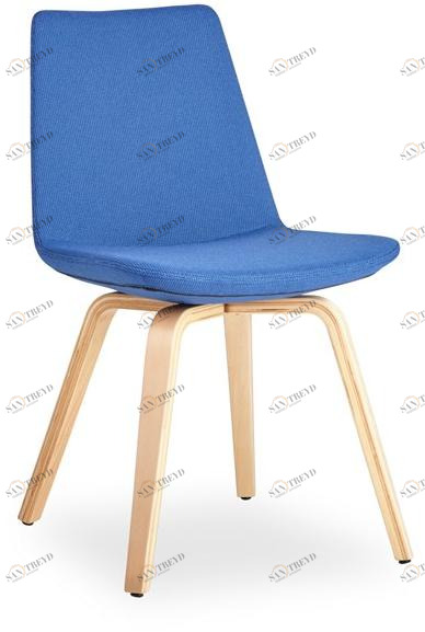 B&T Design Стул из ткани с фанерными ножками Pera sun-id-1465728