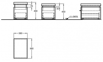 Шкафчик с подушкой Keramag Silk Y816070000 Santreyd  - Вид №2