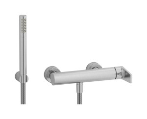 Встроенный смеситель для душа в комплекте с душевым гарнитуром. WE ARE IB vn220cf Brushed Nickel Twitter