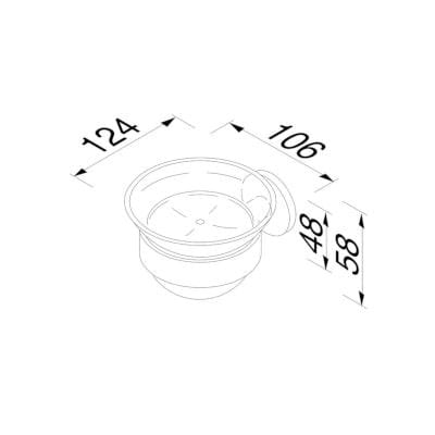 Металлическая настенная мыльница Geesa Nemox ARCH-00100742 - Вид №5