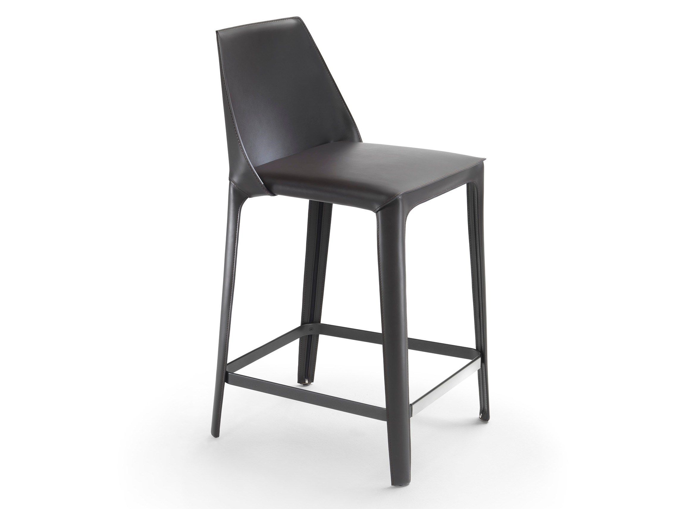 Высокий кожаный стул со спинкой Flexform ARCH-00028810