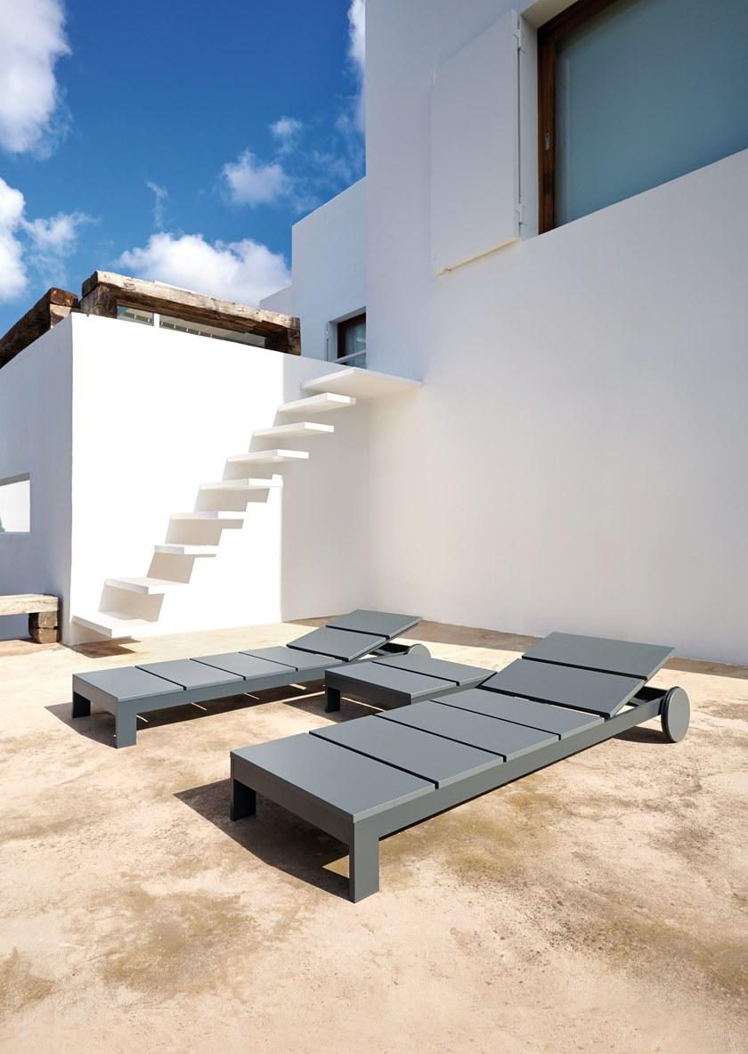 GANDIABLASCO Садовая кушетка из алюминия на колесиках Na xemena sun-id-1360817 - Вид №3