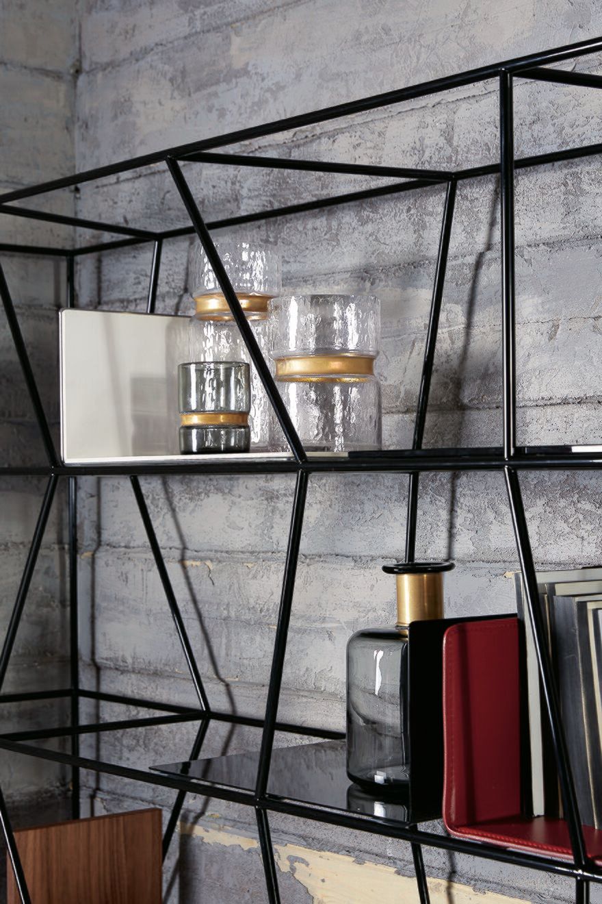 Книжный шкаф из нержавеющей стали Bontempi Casa LEXINGTON ARCH-00085982 - Вид №3