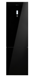 5345261 Холодильник с морозильником   Korting KNFC 61868 GN черный