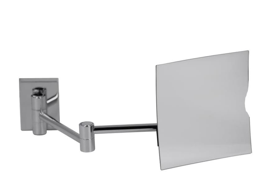 Настенное латунное квадратное увеличительное зеркало Gaia Mobili Complements ARCH-00120290