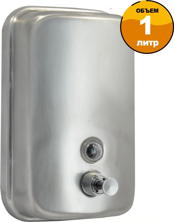 2512.043 Дозатор для жидкого мыла из нерж стали матовый антивандальный TM804ML Solinne