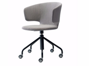 Регулируемое по высоте вращающееся кресло с колесами