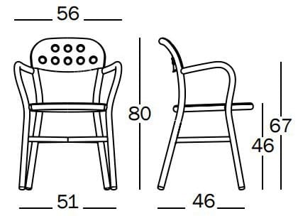 Алюминиевый штабелируемый стул с подлокотниками Magis труба ARCH-00095198 - Вид №9
