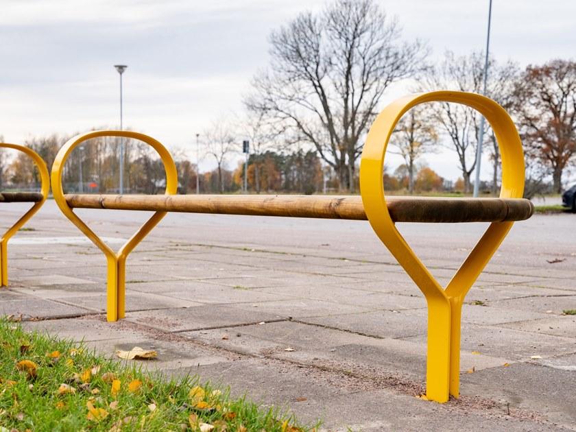 VESTRE Деревянная скамья без спинки в современном стиле с подлокотниками Folk sun-id-1505357 - Вид №6