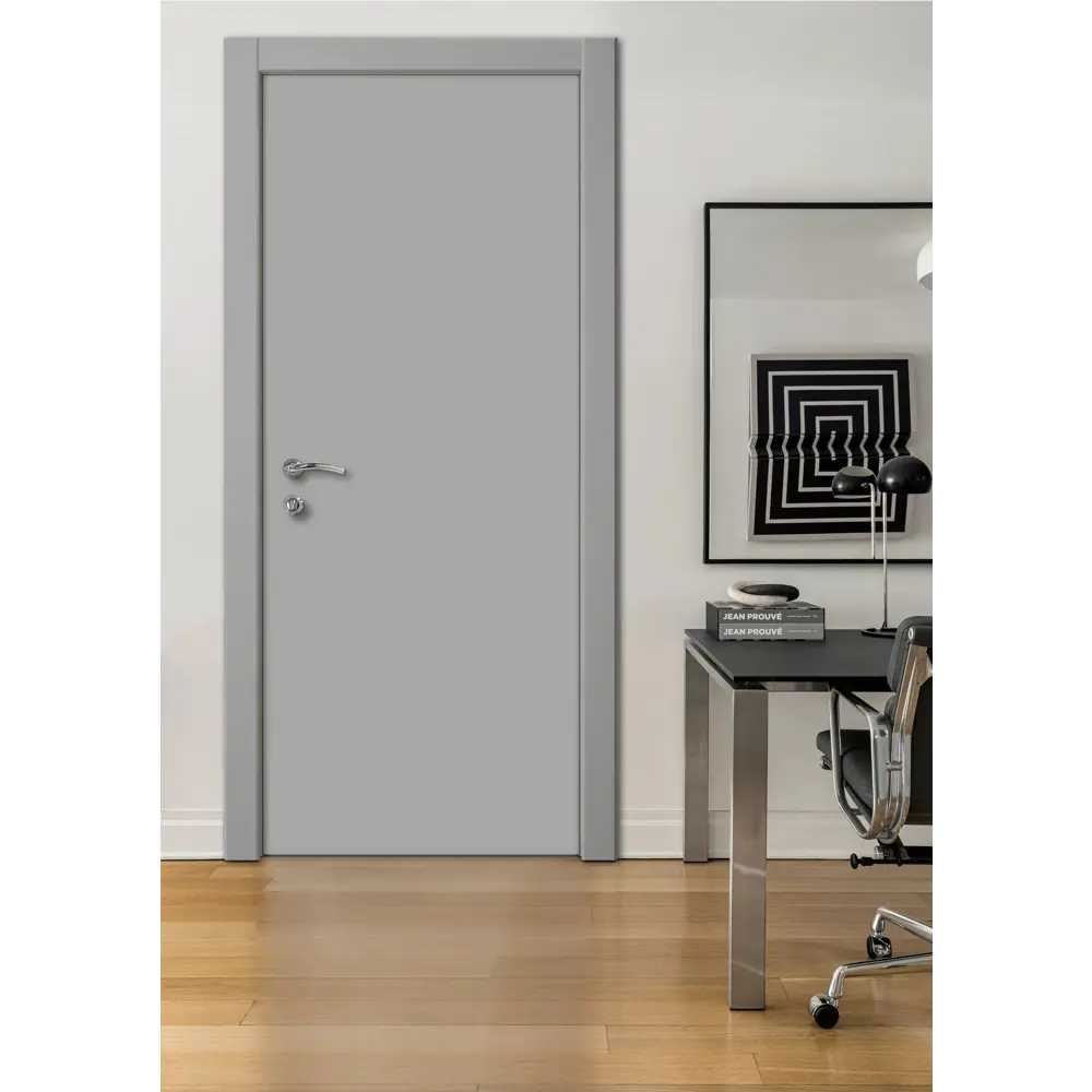 Межкомнатная дверь Kapelli Classic: элегантность в сером ПВХ 89893371 STLM-0080163 - Вид №6