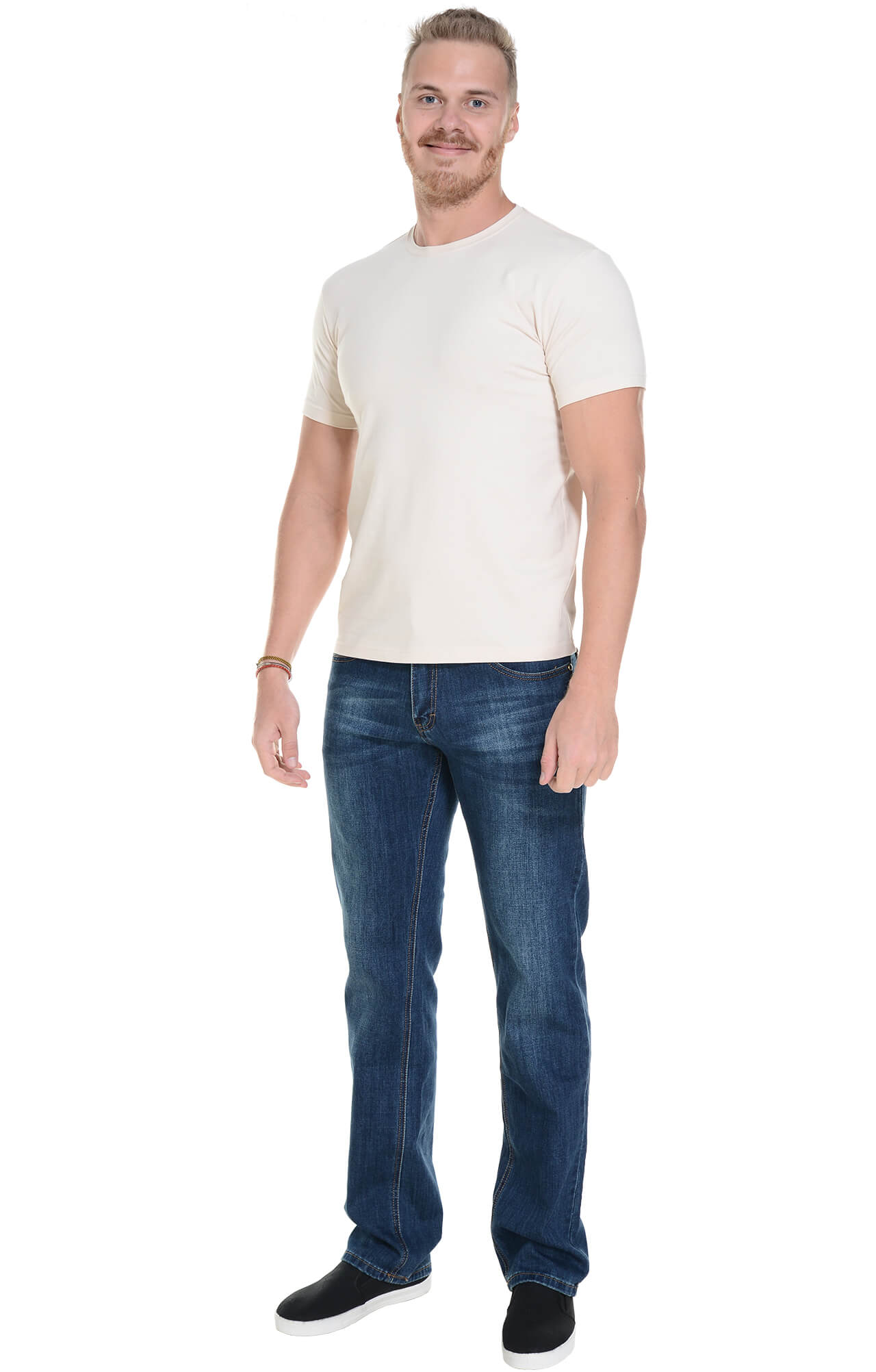 62067 Футболка мужская бежевая LUXE  Одежда для официантов  размер M  - Вид №4