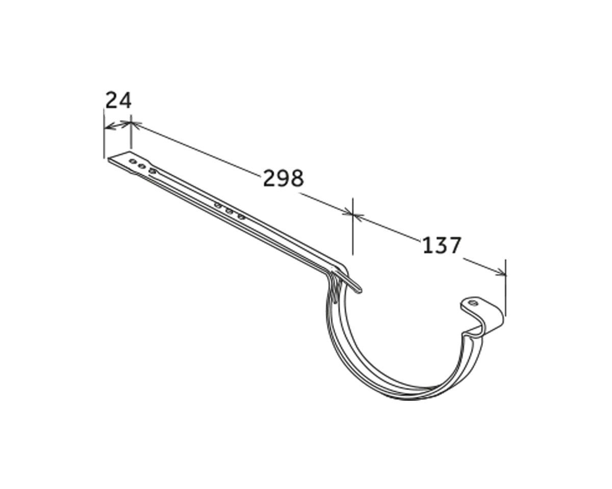 Окрашенный листовой аист для желоба 125 First Corporation First Plast ARCH-00008422 - Вид №1