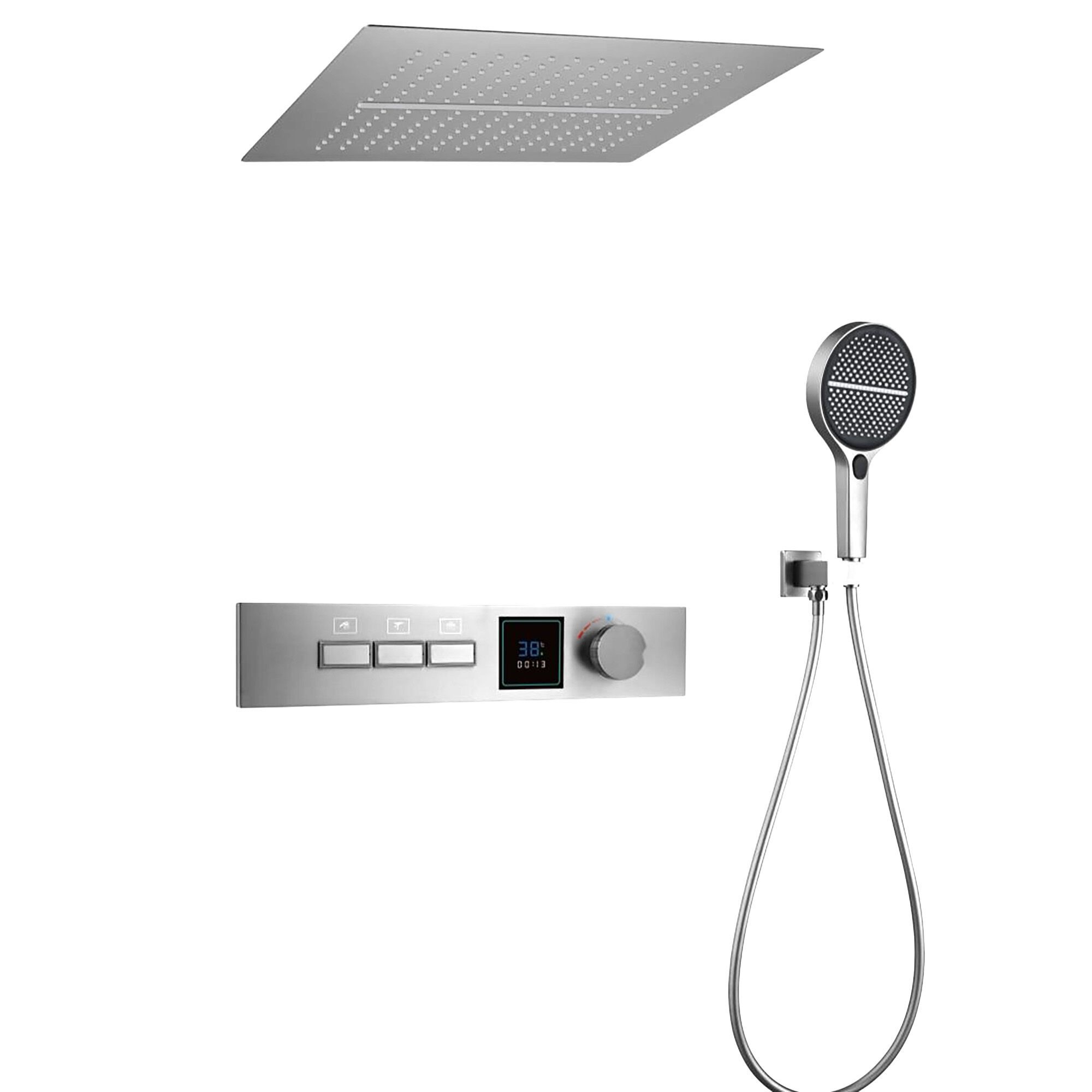 Электронный термостатический набор для душа с душем Fontana Showers ANOVER ARCH-00025158 - Вид №1