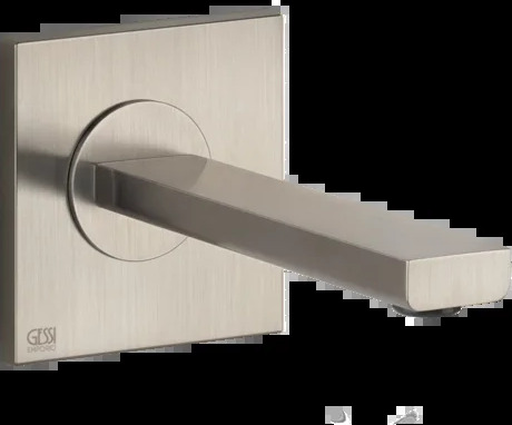 Носик для умывальника 38701 149 Gessi Via manzoni МАТОВЫЙ НИКЕЛЬ FINOX