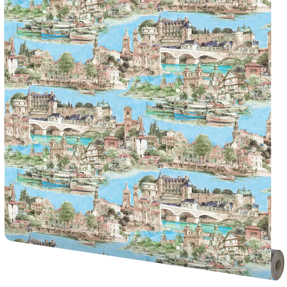 Обои флизелиновые Wall Decor синие 1.06 м 75071-62 85330670 STLM-2142209 Амстердам