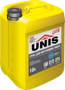 Грунтовка Юнис для внутренних работ 10л