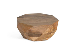 Восьмиугольный журнальный столик из манго