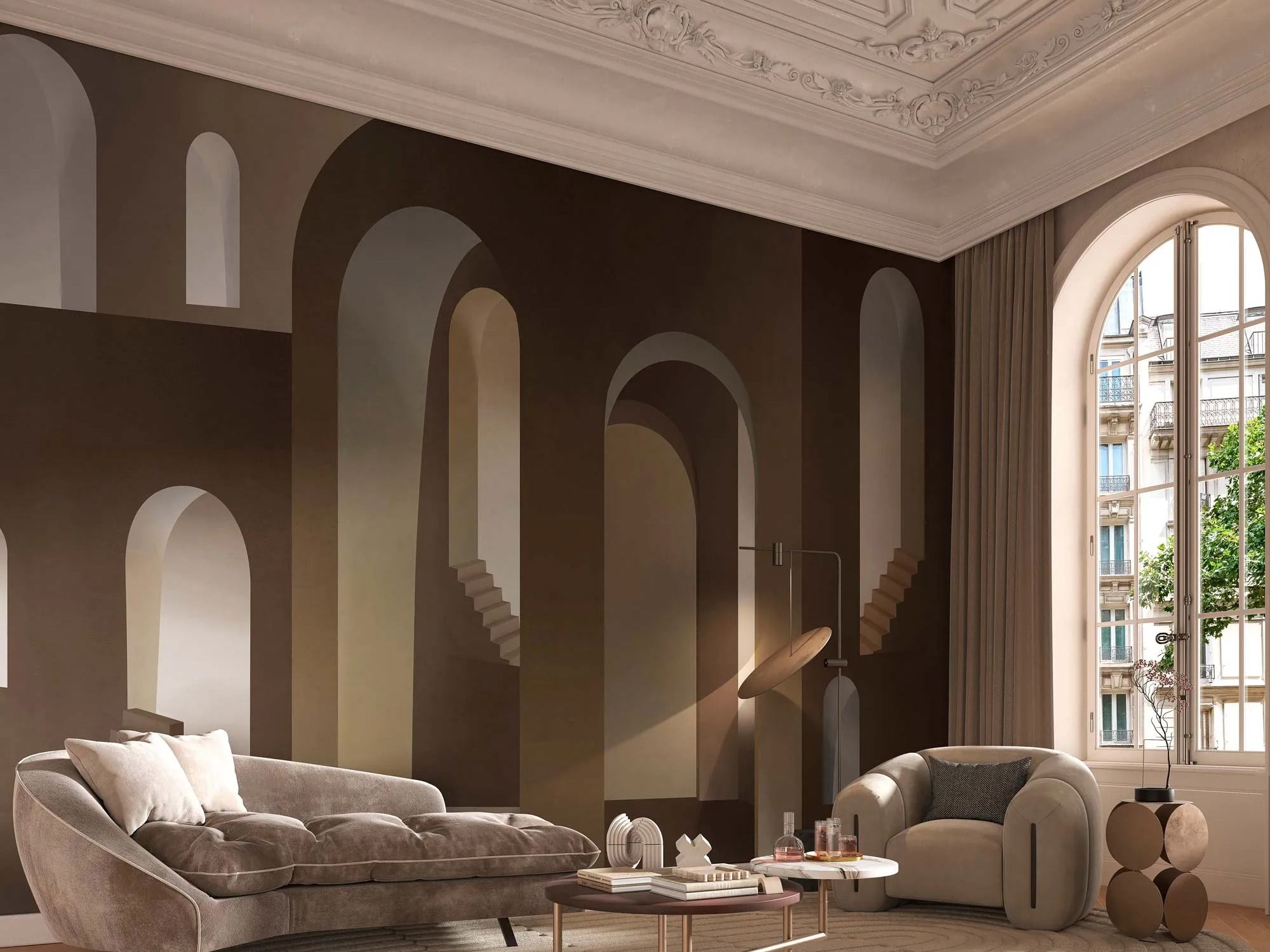 Обои trompe l'oeil Tecnografica четвертая стена ARCH-00145593