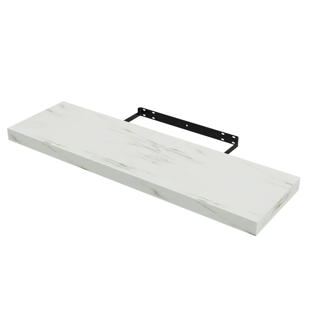Полка настенная Spaceo White Marble 80x23.5 см МДФ цвет белый мрамор 82877507 STLM-2156757  - Вид №2