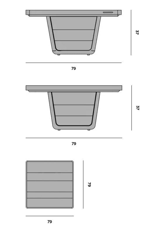 Квадратный стол из тикового дерева MANUTTI Cobi ARCH-00089443 - Вид №11
