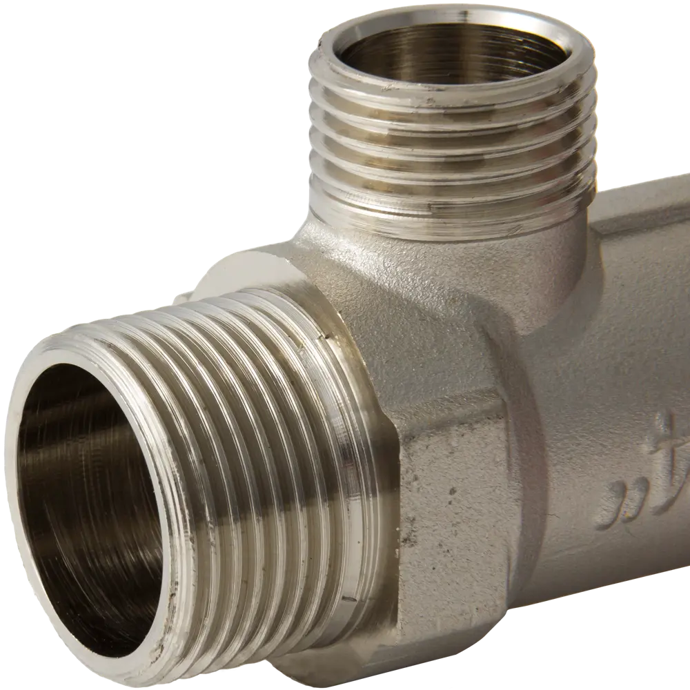 Коллектор с наружной резьбой Valtec на 2 выхода 3/4"x1/2" VTc.500.N.0502 10526735 STLM-2036357  - Вид №1