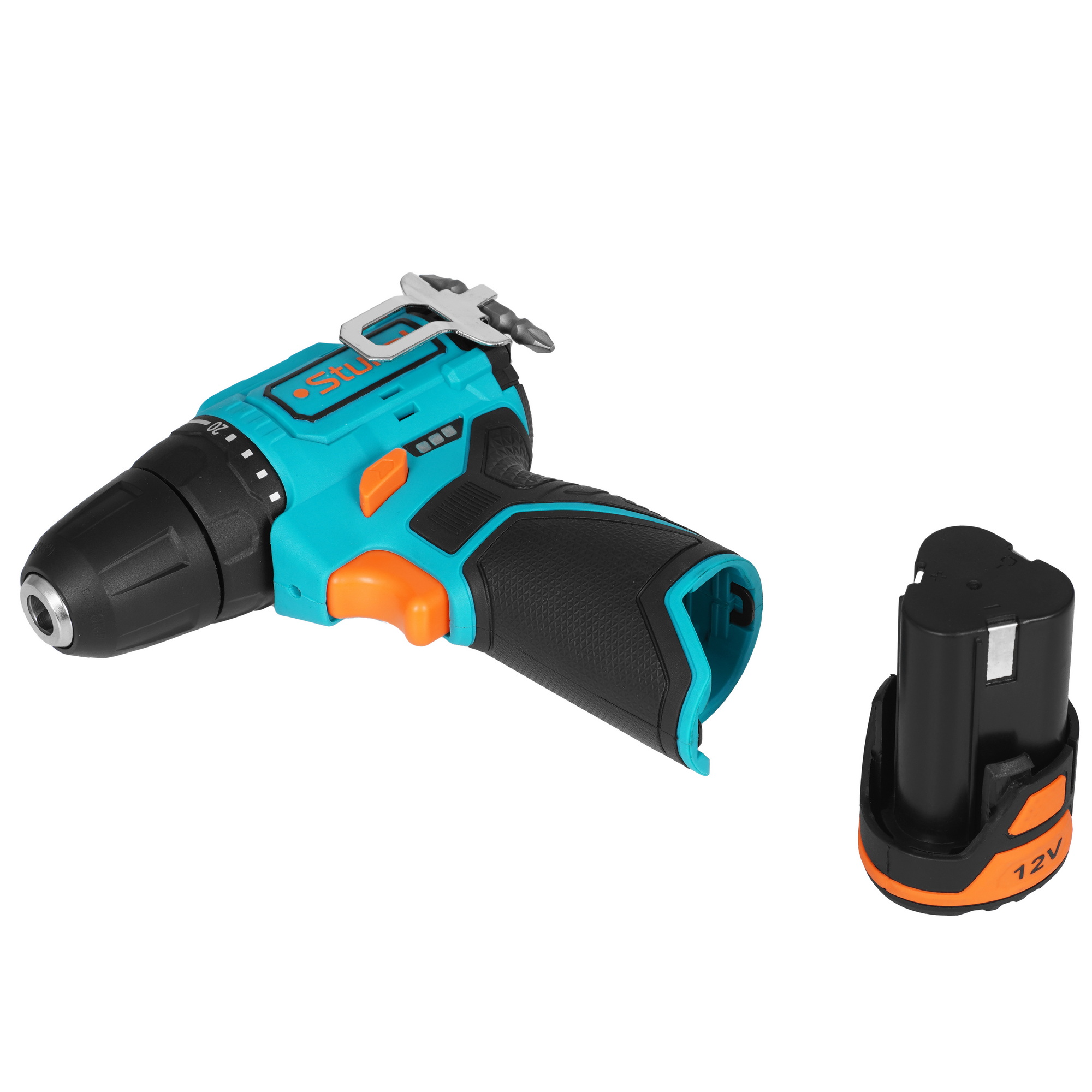 Дрель-шуруповерт Sturm! CD1240BLC 1BatterySystem 12V 5451832 STDN-0074653 - Вид №5