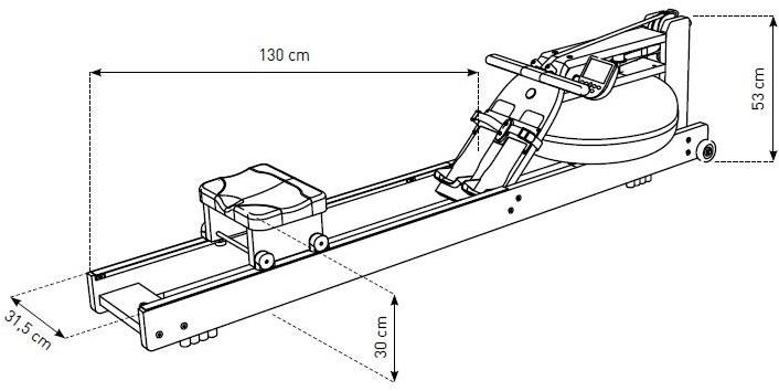WaterRower Гребной тренажер из стали  10110  - Вид №1