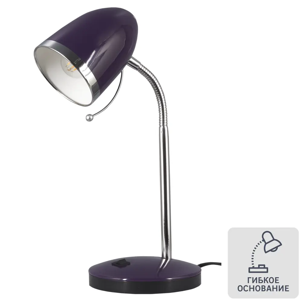 Настольная лампа Sweet Home 1xE27x40 Вт, цвет фиолетовый CAMELION STLM-2101986