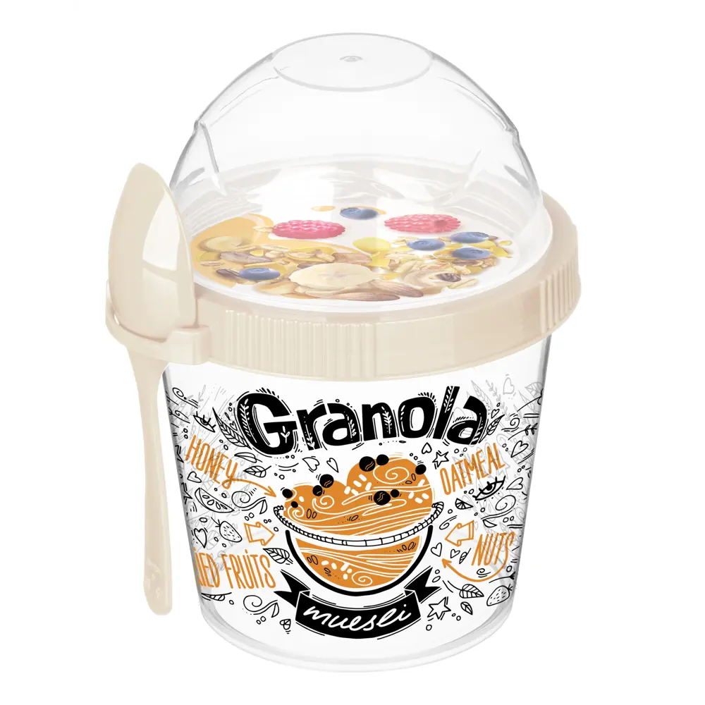 Контейнер для завтрака Idi Land 450 мл пластик прозрачный STLM-2033288