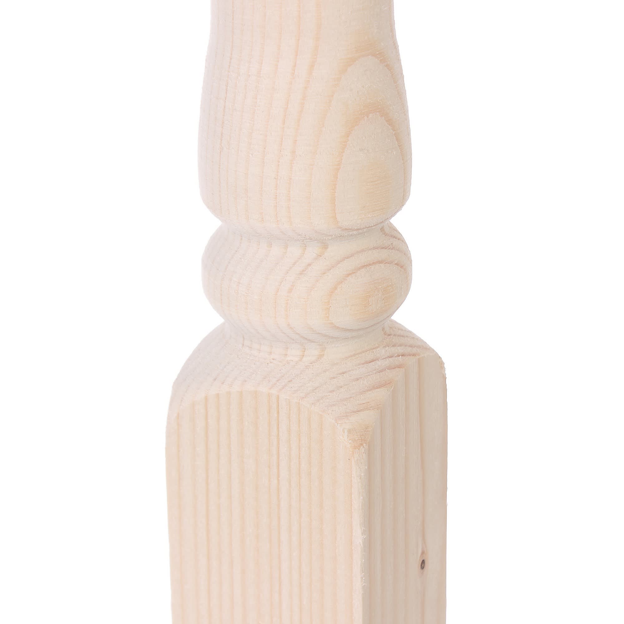 81967436 Балясина «Яблоко», 50х50х900 мм, хвоя сорт AB Santreyd  - Вид №2