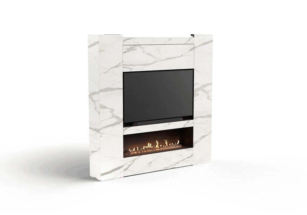Камин Dekton® с моторизованным ТВ-креплением NEX Media Wall NEX MEDIAWALL ARCH-00054467 - Вид №2