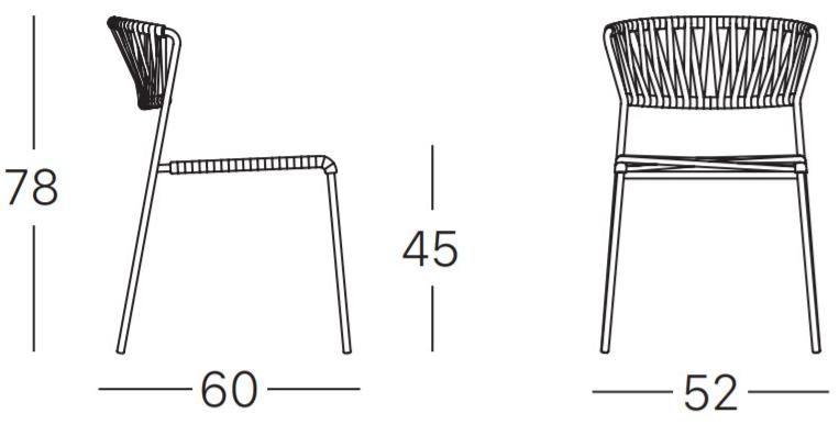 SCAB DESIGN Стул из стали и морской трос Lisa sun-id-1429928 - Вид №15