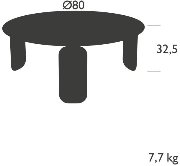Fermob Садовый столик круглый из стали Bebop 5613-5616 - Вид №8